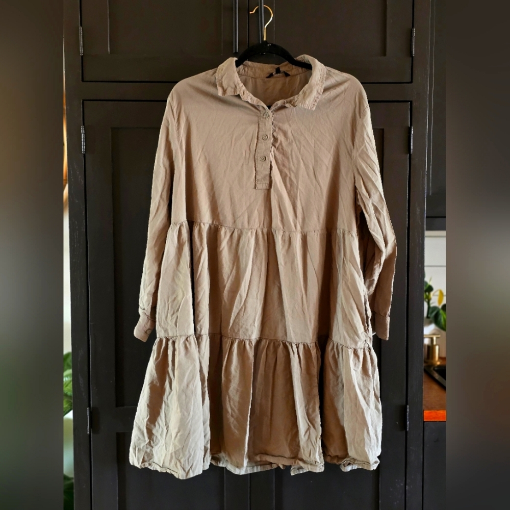 Army Green George Dress 👗